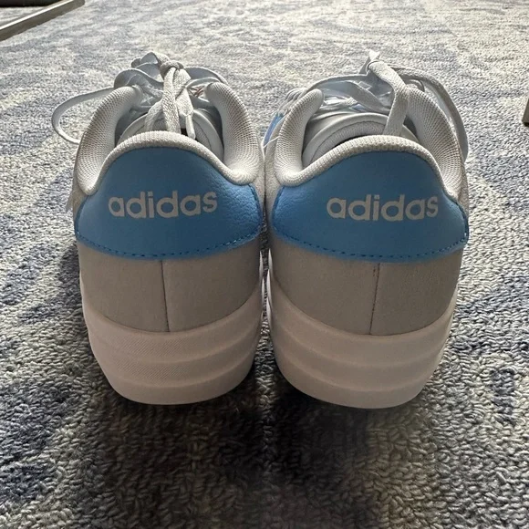 Adidas VL COURT BOLD SHOES KIDS, size 5.5. Grey and Blue. NWT - Picture 3 of 5